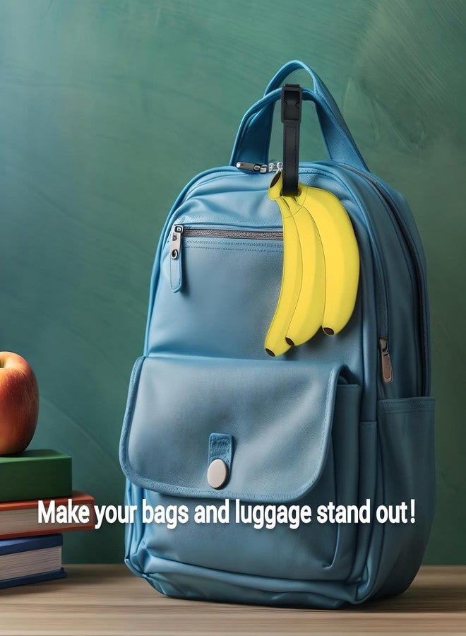 ANINIUCN Cute Funny Cartoon Banana Luggage Tag Silicone Durable ID Label for Suitcases and Kids Bags Ideal for Family Travel, Business Trip, School Trip, Holiday - Image 4